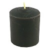 Unscented Votive Candles - 10 Hour - Black